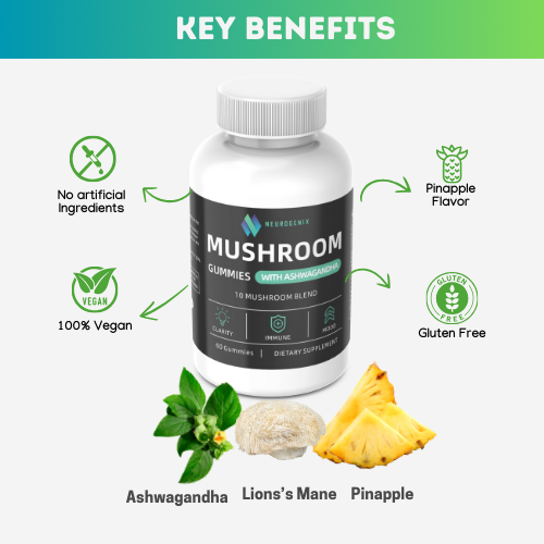 10in1 Mushroom Gummies with Ashwagandha