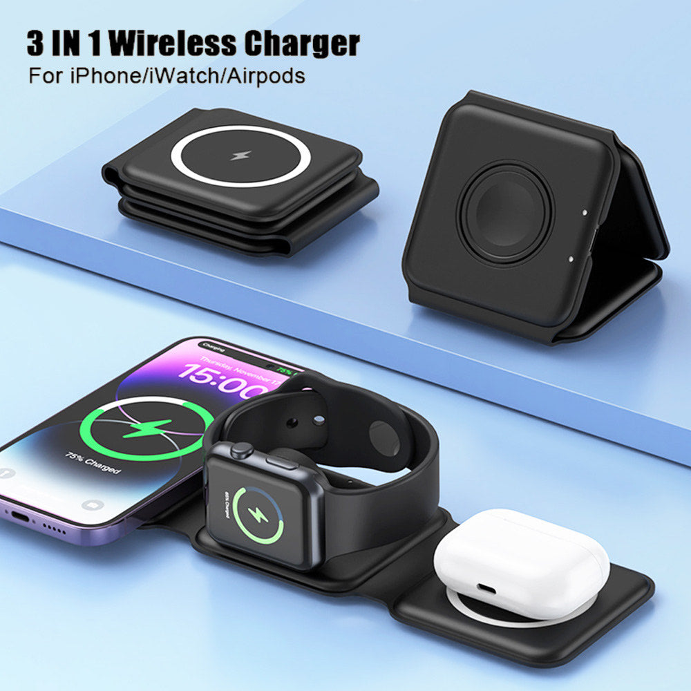 3 in 1 Wireless Charger iPhone Charging Station