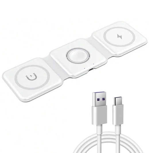 3 in 1 Wireless Charger iPhone Charging Station